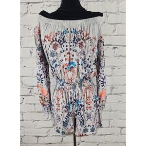 Free People Romper Womens XS fairycore Boho Cottagecore Hippie floral flowy